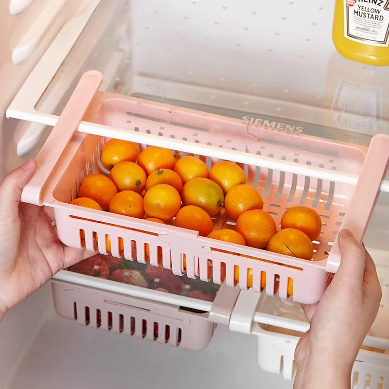 Fridge Organizer Storage Box Refrigerator Drawer Plastic Storage Container Shelf Fruit Egg Food Storage Box Kitchen Accessories