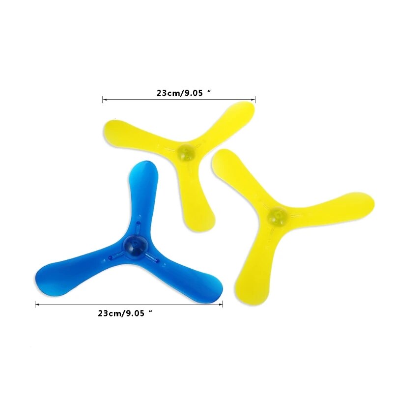 New LED Light 3 Leaves Boomerang outdoor fun sports Luminous Outdoor Park special flying Toys Flying Disk flying sauce