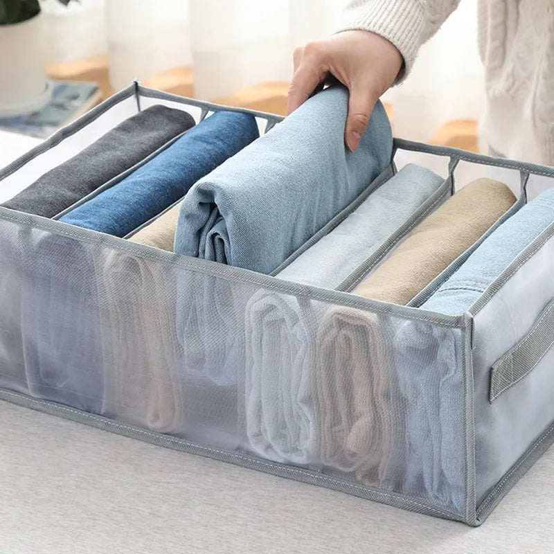 Clothes pants Organizers Folding T-shirt Jeans Storage box Cabinets Drawers Separator for Underwear socks Organizer Storage Box