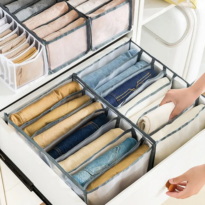 Jeans Organization Storage Box Closet Organizer Clothing Organization System Drawer Organizers Cabinet Pants Storage Organizer