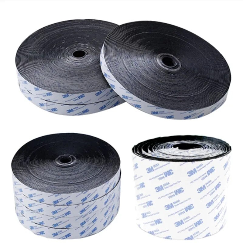 1M Strong Self-adhesive Hook and Loop Fastener Tape Double-sided adhesive tape with 3M Glue Sticker 16/20/25/30/38/50/100mm