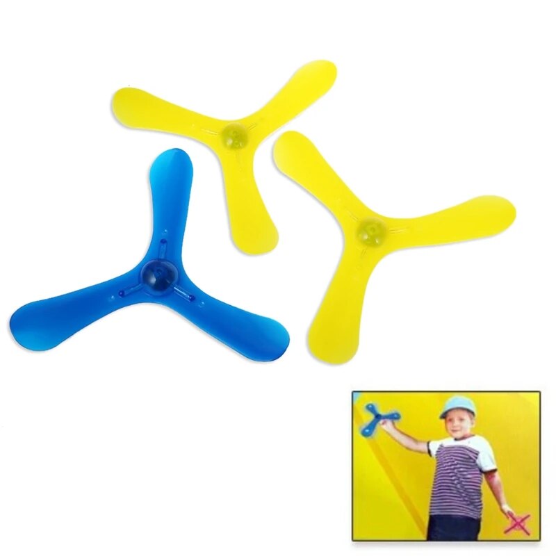 New LED Light 3 Leaves Boomerang outdoor fun sports Luminous Outdoor Park special flying Toys Flying Disk flying sauce