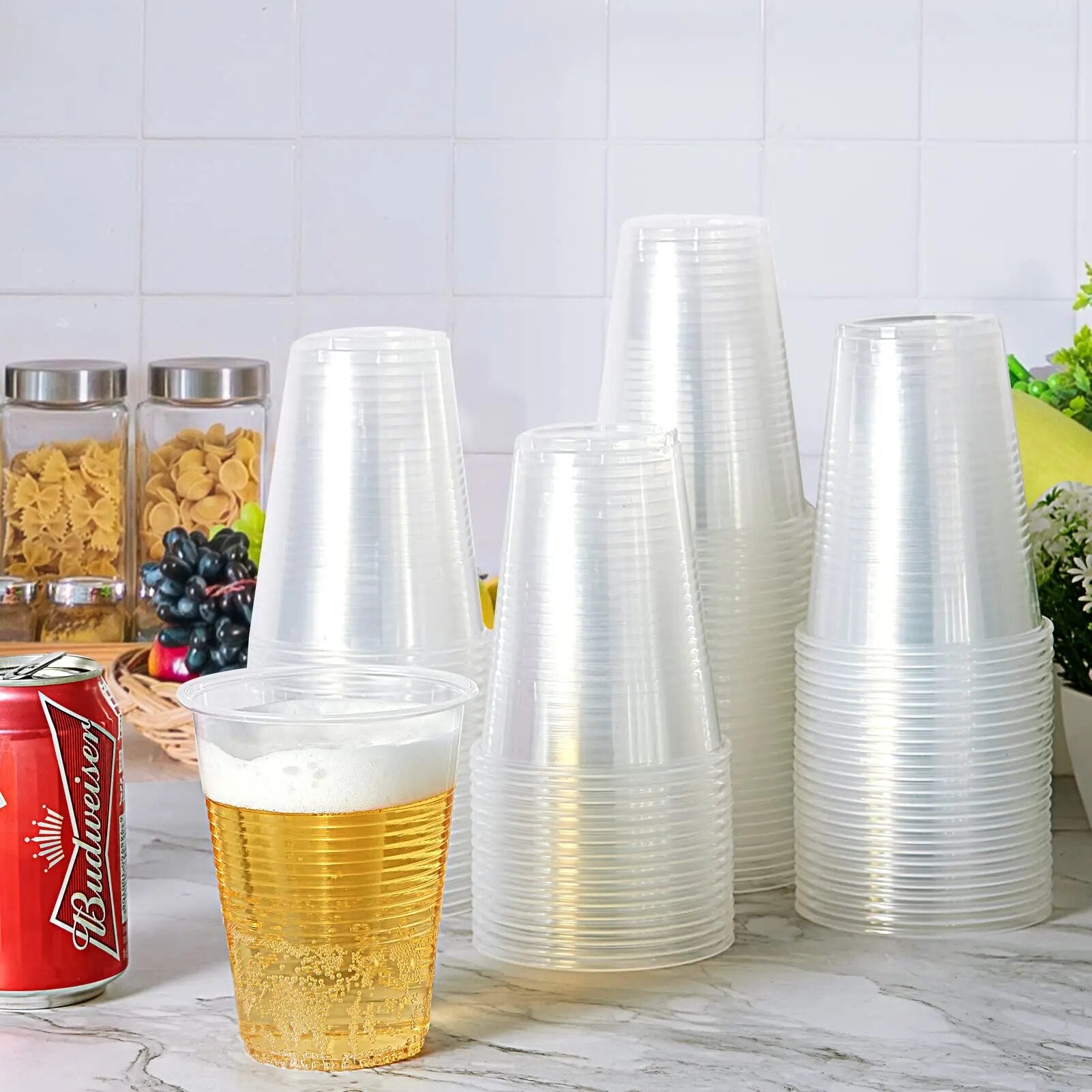 25/50/100PCS New Disposable Clear Plastic Cup Outdoor Picnic Birthday Kitchen Party Tableware Tasting Plastic Cups for Picnic